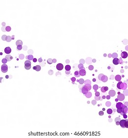 Bubbles Circle Dots Unique Purple Bright Vector Background