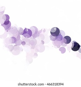 Bubbles Circle Dots Unique Purple Bright Vector Background