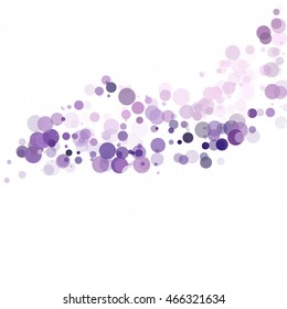 Bubbles Circle Dots Unique Purple Bright Vector Background