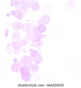 Bubbles Circle Dots Unique Purple Bright Vector Background