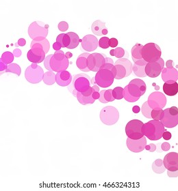 Bubbles Circle Dots Unique Purple Bright Vector Background