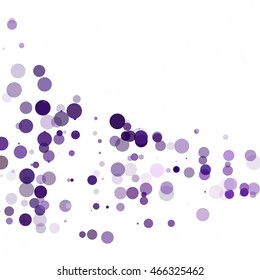 Bubbles Circle Dots Unique Purple Bright Vector Background