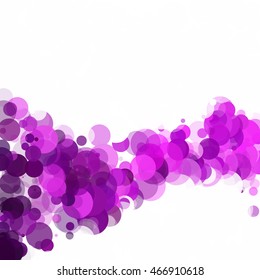 Bubbles Circle Dots Unique Purple Bright Vector Background