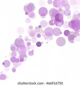 Bubbles Circle Dots Unique Purple Bright Vector Background