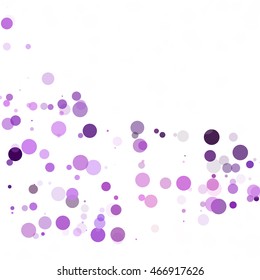 Bubbles Circle Dots Unique Purple Bright Vector Background