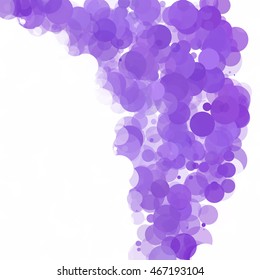Bubbles Circle Dots Unique Purple Bright Vector Background