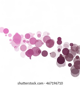 Bubbles Circle Dots Unique Purple Bright Vector Background