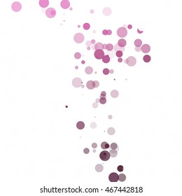 Bubbles Circle Dots Unique Purple Bright Vector Background