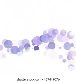 Bubbles Circle Dots Unique Purple Bright Vector Background