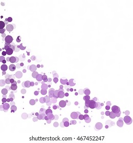 Bubbles Circle Dots Unique Purple Bright Vector Background