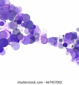 Bubbles Circle Dots Unique Purple Bright Vector Background