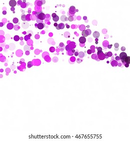 Bubbles Circle Dots Unique Purple Bright Vector Background