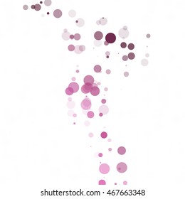 Bubbles Circle Dots Unique Purple Bright Vector Background
