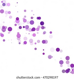 Bubbles Circle Dots Unique Purple Bright Vector Background