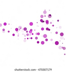 Bubbles Circle Dots Unique Purple Bright Vector Background