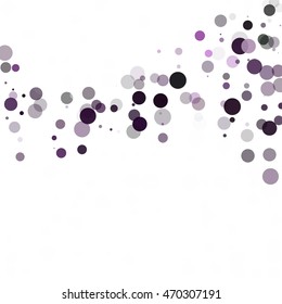 Bubbles Circle Dots Unique Purple Bright Vector Background