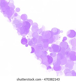 Bubbles Circle Dots Unique Purple Bright Vector Background