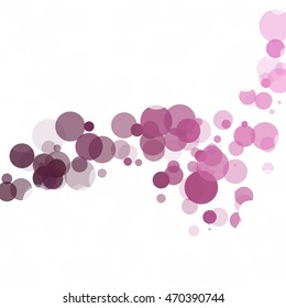 Bubbles Circle Dots Unique Purple Bright Vector Background