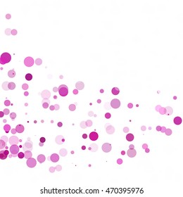 Bubbles Circle Dots Unique Purple Bright Vector Background