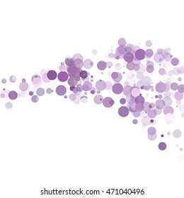 Bubbles Circle Dots Unique Purple Bright Vector Background