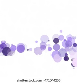 Bubbles Circle Dots Unique Purple Bright Vector Background