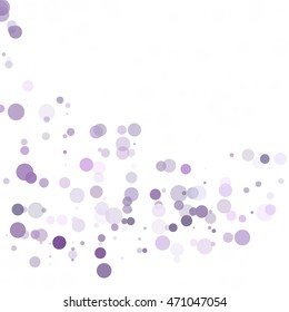 Bubbles Circle Dots Unique Purple Bright Vector Background