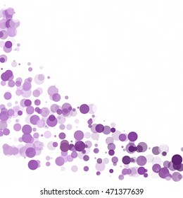 Bubbles Circle Dots Unique Purple Bright Vector Background