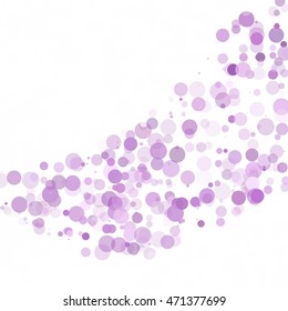 Bubbles Circle Dots Unique Purple Bright Vector Background