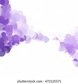 Bubbles Circle Dots Unique Purple Bright Vector Background