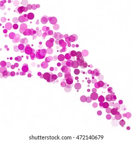Bubbles Circle Dots Unique Purple Bright Vector Background