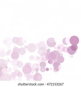 Bubbles Circle Dots Unique Purple Bright Vector Background