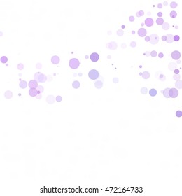 Bubbles Circle Dots Unique Purple Bright Vector Background
