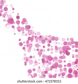 Bubbles Circle Dots Unique Purple Bright Vector Background