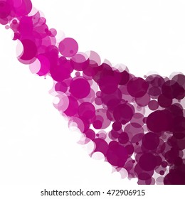 Bubbles Circle Dots Unique Purple Bright Vector Background