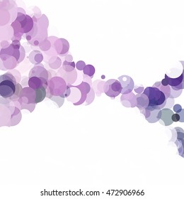 Bubbles Circle Dots Unique Purple Bright Vector Background