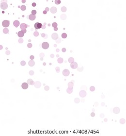 Bubbles Circle Dots Unique Purple Bright Vector Background