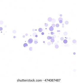 Bubbles Circle Dots Unique Purple Bright Vector Background