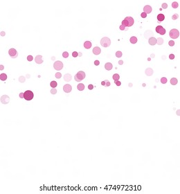Bubbles Circle Dots Unique Purple Bright Vector Background