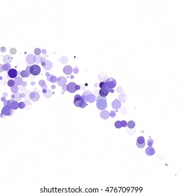 Bubbles Circle Dots Unique Purple Bright Vector Background