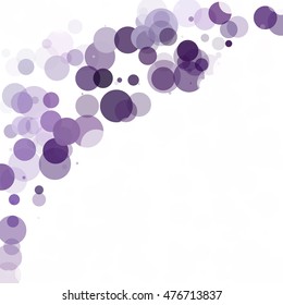 Bubbles Circle Dots Unique Purple Bright Vector Background