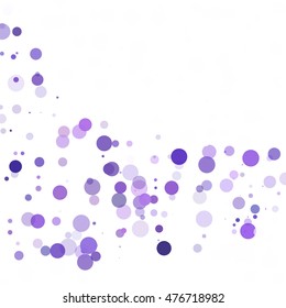 Bubbles Circle Dots Unique Purple Bright Vector Background