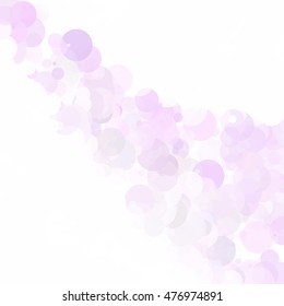 Bubbles Circle Dots Unique Purple Bright Vector Background