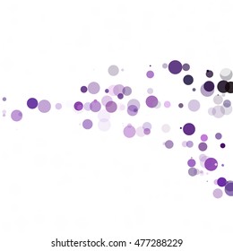 Bubbles Circle Dots Unique Purple Bright Vector Background