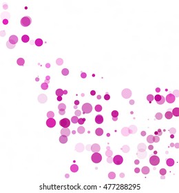 Bubbles Circle Dots Unique Purple Bright Vector Background