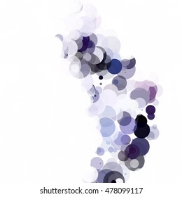Bubbles Circle Dots Unique Purple Bright Vector Background