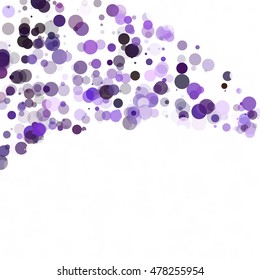 Bubbles Circle Dots Unique Purple Bright Vector Background