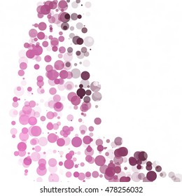 Bubbles Circle Dots Unique Purple Bright Vector Background