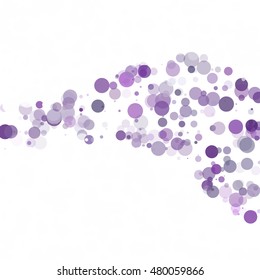 Bubbles Circle Dots Unique Purple Bright Vector Background