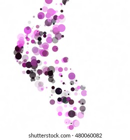 Bubbles Circle Dots Unique Purple Bright Vector Background