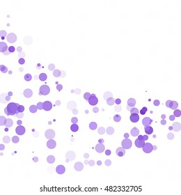 Bubbles Circle Dots Unique Purple Bright Vector Background